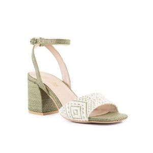 Seychelles Womens Simple Pleasures Green‎ Bohemian Boho Hippie Heeled Sandal 6.5